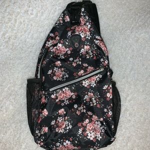 Floral crossbody travel bag